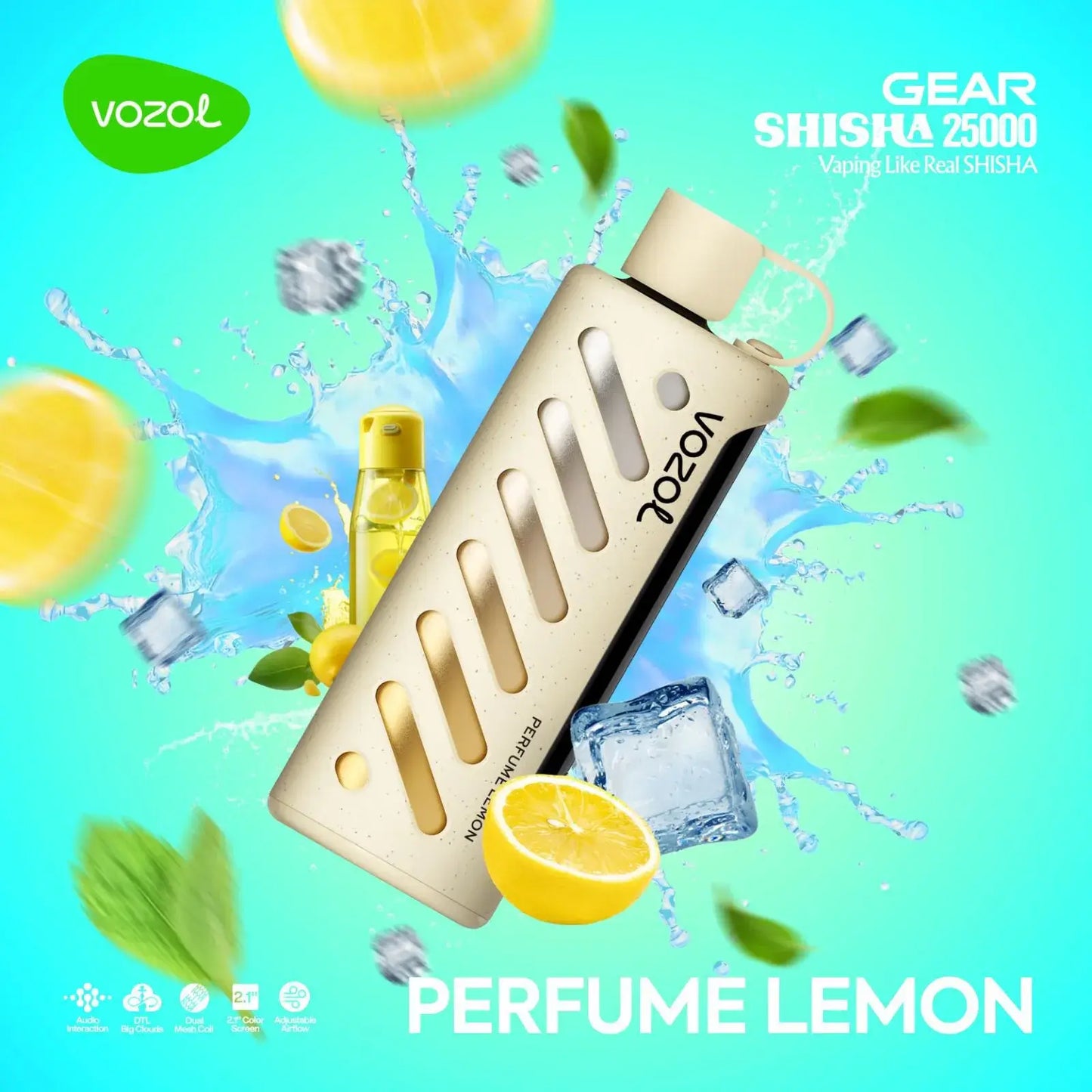 Vozol Gear Shisha 25000 Perfume Lemon