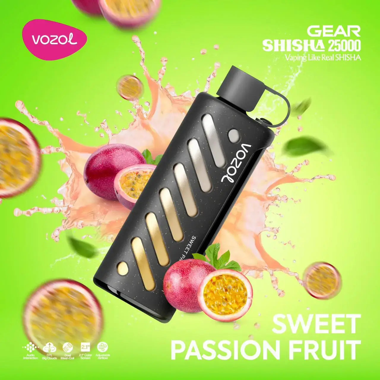 Vozol Gear Shisha 25000 Sweet Passion Fruit